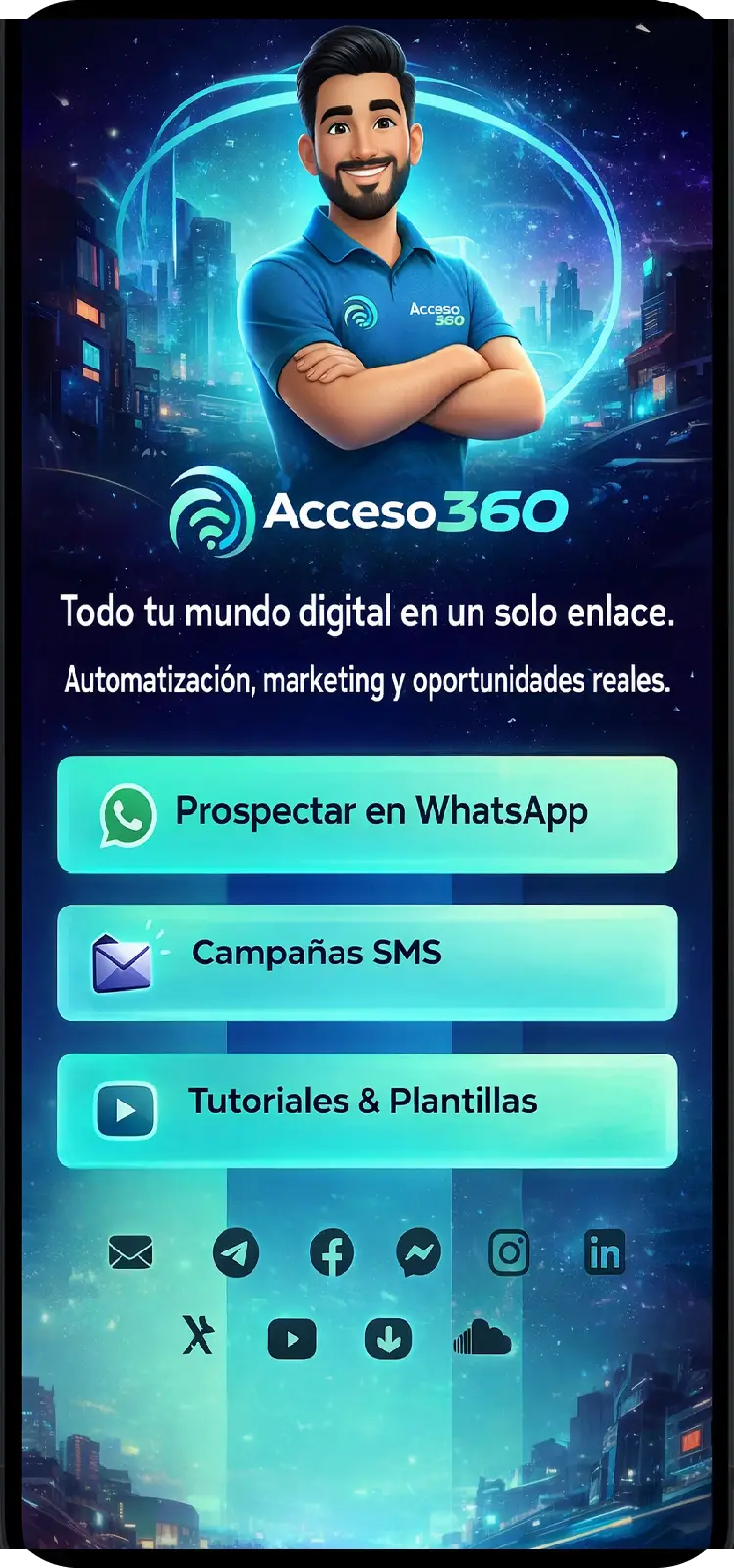 Captura de pantalla de ejemplos de página de biolink